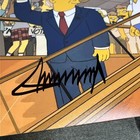 President Donald Trump Signed Simpsons Escalator  Photo 8x10 Autographed W coa
