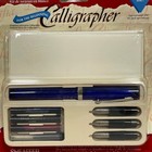 Sheaffer Calligraphy Kit Beginning Calligrapher Blue Viewpoint Pen Nibs New