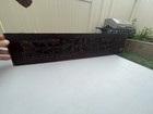 Vintage Hand Carved Asian Wooden Panel Drawer Front   1pc