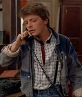 Future Marty-mcfly Grey Denim Jacket For Mens-retro Vintage Mcfly Jean Jacket