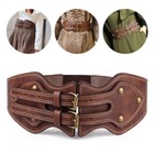 Medieval Retro Wide Waist Belt Knight Pirate Girdle Costume Cosplay Waistband