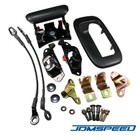 Rear Tailgate Latch Lock Handle Bezel Cable Kits For Chevy Avalanche Silverado