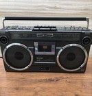 Vintage Sharp Gf-303sb The Searcher Stereo Radio Cassette Recorder Boombox Japan