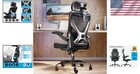 Ergonomic Office Chair Mesh Gaming Desk Chair Lumbar Support Headrest Black