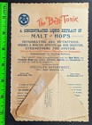 Vintage 1890 s  The Best Tonic Liquor Beer Malt Brewing Easel Trade Card