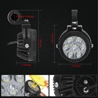 2x 100w Led Motorcycle Driving Fog Spot Light Auxiliary Lamp White amber W wire