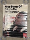 Vintage 1985 William The Fridge Perry Nfl Coca Cola Poster Keep Plenty Of Coke