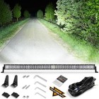 Led 300w Lights Bar  Super Bright 30000lm Off Road Driving Lamp  5d 52 Inch