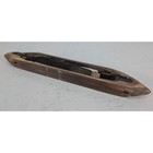 Antique Wooden Weaving Loom Shuttle W  Bobbin Industrial Textile Tool 17in 