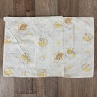 Vintage 1985 Morgan Inc Sleepy Bear Moon Stars Pastel Toddler Pillowcase
