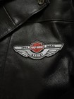 Harley-davidson 100th Anniversary 1903-2003 Black Leather Jacket