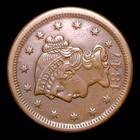 1847 Braided Hair Large Cent Penny ---- Stunning Coin ----   560d