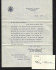 Us 1929 Henry Lewis Stimson Autograph Secretary Of State Appointed By President
