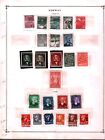 Collection  Norway Part A Scott Album Page  1941 1968  Cat  174  Mint   Used