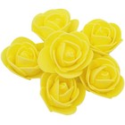 Artificial Mini Roses 100pcs 3cm Fake Flowers Diy Wedding Decor Yellow