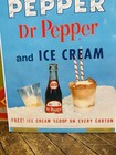 Vintage 1964 Frosty Dr Pepper Ice Cream Sign Coca Cola 7up Pepsi Orange Crush