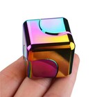 Fidget Spinner Cube Edc Toy Metallic Cube Stress Anxiety Relief For Adult