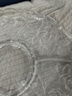 Floral 4 Part 14   divided Veggie Platter Clear Pressed Glass Relish Dip Tray Home