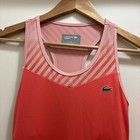Lacoste Sport Orange Tennis Dress Pickleball Athletic Athleisure Womens 34 Small