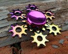 Rainbow Gear Metal Fidget Spinner Toy Boys Girls Kids Adults Adhd Focus