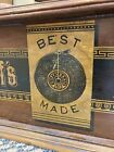 Antique Goff s Best Braid 2 Drawer Wooden Spool Cabinet Store Display Sewing Box