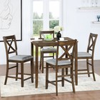 5 Piece Dining Table Set Dining Table W  4 Chairs For Kitchen Dining Room