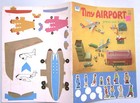 Vintage Tiny Airport Press-out Book     1974  Whitman Publishing     Perfect