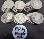 29 Mixed Year Cameo Proof Clad Eisenhower Dollars - Uncirculated - Toned - Milky