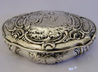 Large 156g Rare German Hanau Solid Silver Table Box C1920 Antique 5 Inch