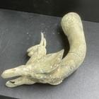 Circa 500bce Extremely Rare Ancient Greek Old Bronze Stag Rhton Vessel 