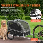 Pet Bicycle Trailer   Stroller Dog Cat Bike Carrier 88 Lbs Water Resistant