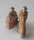 Barclay Manoil Military Motorcycle W  Sidecar Khaki Dimestore Soldier Cast Metal