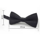 1pc Black Kids Solid Color Bow Tie Baby Boys Girls Wedding Party Bowtie