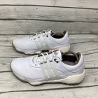 Adidas Tour360 22 Womens Size 8 White Pink Running Leather Spiked Golf Shoes