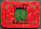 Casino Chip  Sahara Baccarat Set   Prototype   Casino Legends Hall Of Fame