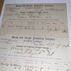 1894 Boston And Bangor Steamship Invoices For Coburn Steamers Co Account