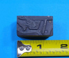 Vtg Hand Fingers Pressing Button Letterpress Print Type Ornament Cut Stamp Block