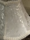 5   h-clip On Lamp Shade-off White Fabric damask Design-gimp Trim-free Shipping