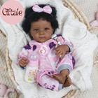 18 Inch Reborn Baby Doll Black Girl Realistic African American Newborn Toy
