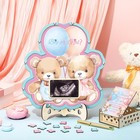 Wenqik 63 Bear Gender Reveal Baby Shower Guest Book Alternatives Blue  Pink 