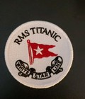 Rms Titanic White Star Line Embroidered Patch Iron-on sew-on Round Maritime 3 