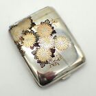 Japanese Cigarette Case 950 Sterling Silver Boxed