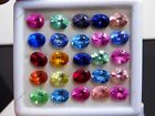 6 Pcs Natural Mix Color Sapphire 9x7 Mm Certified Loose Gemstone Lot Oval Cut