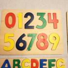 Wooden Learning Puzzles Set Of 4 Alphabet Numbers Shapes Counting Kids Preschool