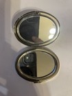Vintage Silver Oval Mirror Compact