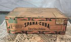 Vintage Original Spana Cuba Invincibles Cigar Box Good Condition Factory  103