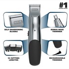 Groomsman Rechargeable Beard Trimmer Kit For Mustaches nose Hair light Detailing
