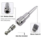 Mt2 To 3 4  Weldon Shank Annular Cutter Arbor With Spring For Drill Press