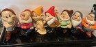Vintage Disney Seven Dwarfs 8  Ceramic Figurines Set Of 7    Walt Disney