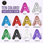 Custom Letter Foil Balloons 16   create Your Own Phrase  Letter Balloons Mylar